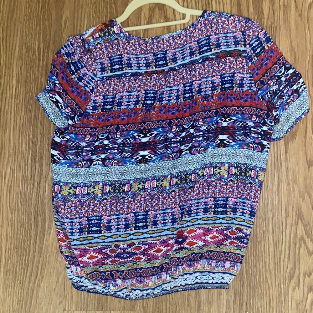 Boho Mixed Pattern Tunic - Picture 3 of 5